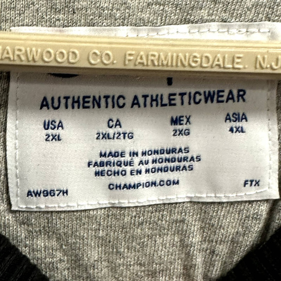 CHAMPION NEW Men's Powerblend Script Logo Crewneck Sweatshirt Black 2XLarge - Picture 2 of 5